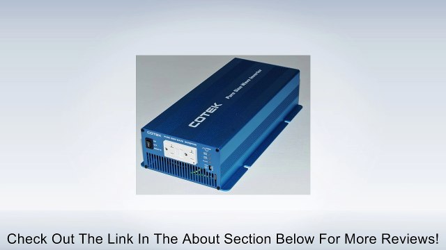 COTEK SK1500-124 24 VOLT 1500 WATT HEAVY DUTY INDUSTRIAL GRADE HIGH SURGE MICROPROCESSOR CONTROLLED PURE SINE INVERTER Review