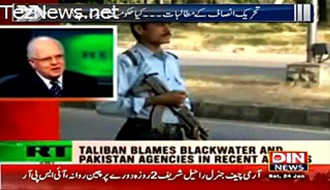 Taliban Was Not Behind Peshawar Incident It Was Black Water-- American Journalist