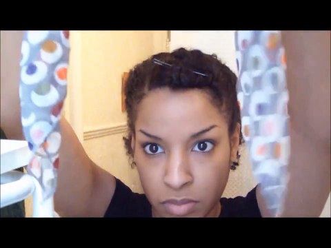 Side swept rolled updo hairstyle for medium short hair tutorial Charlize Theron vintage/re