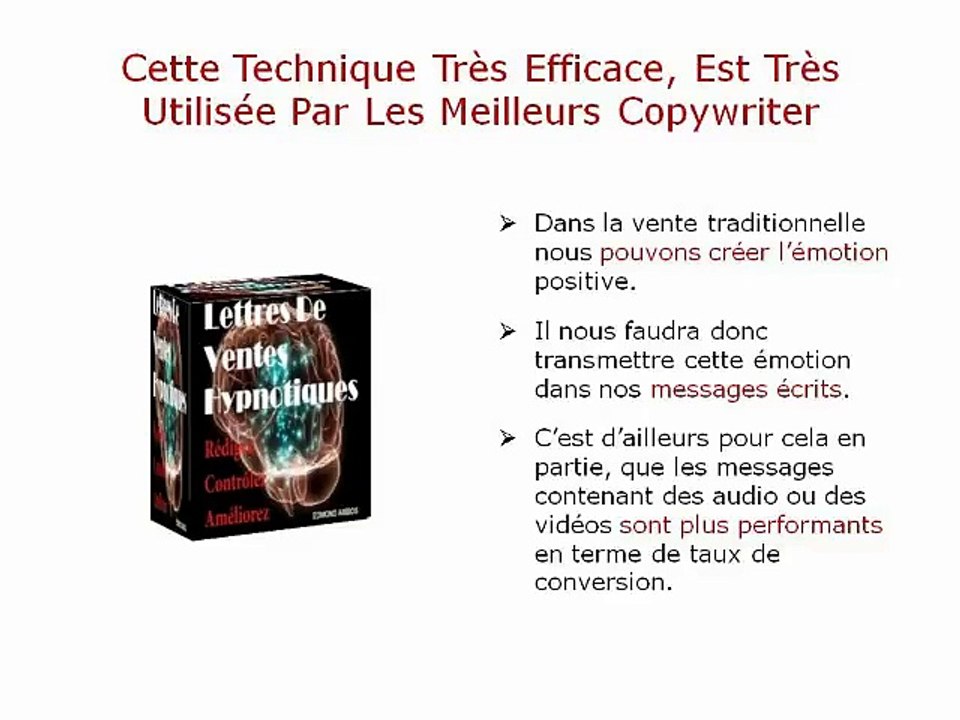LETTRES DE VENTES HYPNOTIQUES