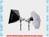 Interfit EXD400 Softbox Umbrella Kit with 2 Heads