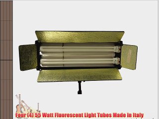 Video herunterladen: CowboyStudio 1100 Watt Photography/Video Studio Fluorescent 2-Bank Lighting Kits - 4 x 55 Watt