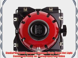 StudioPRO 800W Tungsten Halogen Photo Video Hot Light Continuous Lamp for Photography and Video
