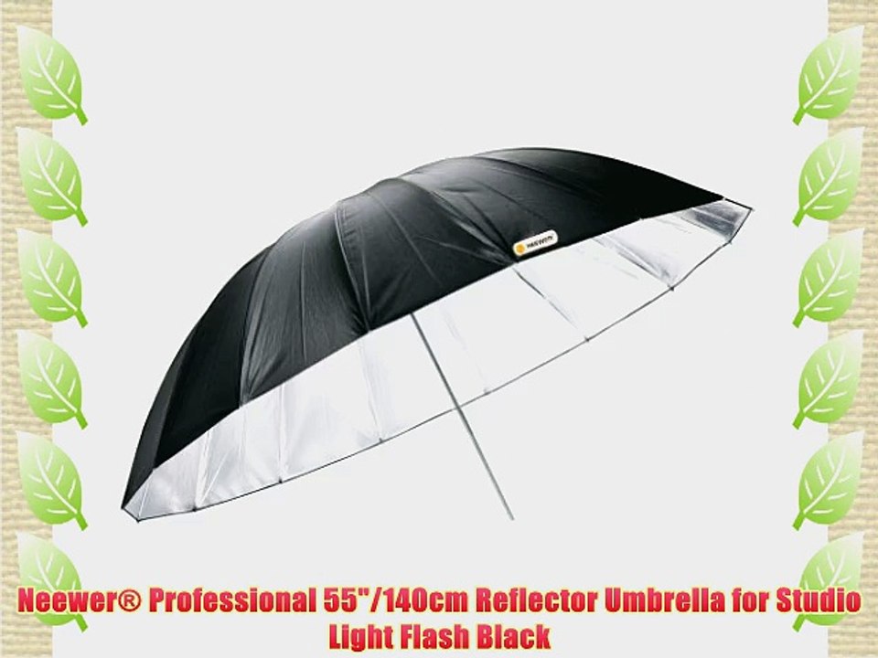 Neewer? Professional 55/140cm Reflector Umbrella for Studio Light Flash Black