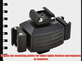 Opteka VB-30 Video Accessory Shoe Tripler Bracket for DSLR Cameras and Camcorders