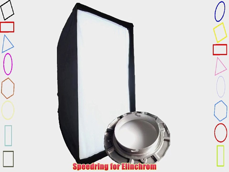 STUDIOHUT FBFSB-70100-EL 28 x 40 Inches (70cmx100cm) Large Rectangular Photography/Video Softbox