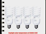 ALZO 27W Compact Fluorescent CFL Photo Light Bulbs - 5500K Daylight Balanced - 120V - Pack