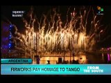 Massive firework display in Buenos Aires tango festival