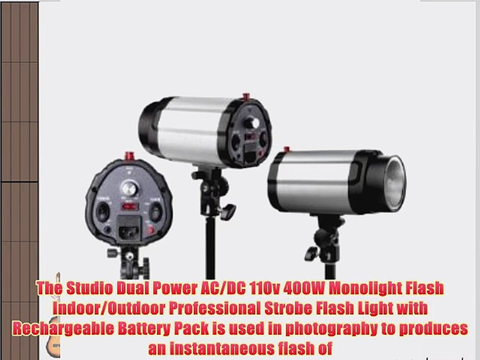 Neewer? Professional Photography Studio Strobe Flash Monolight Dual Power AC/DC 110v 400W Flash
