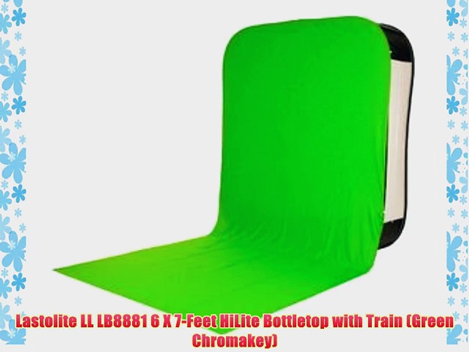 Lastolite LL LB8881 6 X 7-Feet HiLite Bottletop with Train (Green Chromakey)