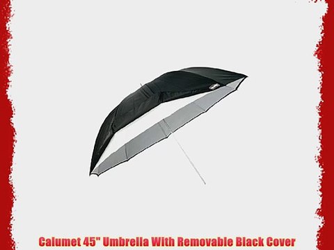 Calumet 45 Umbrella With Removable Black Cover