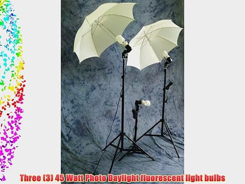 Cowboystudio Photography/Video Studio Umbrella Continuous Lighting Kit With Three Day Light