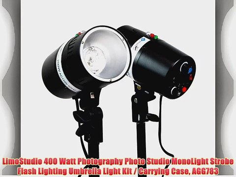 LimoStudio 400 Watt Photography Photo Studio MonoLight Strobe Flash Lighting Umbrella Light
