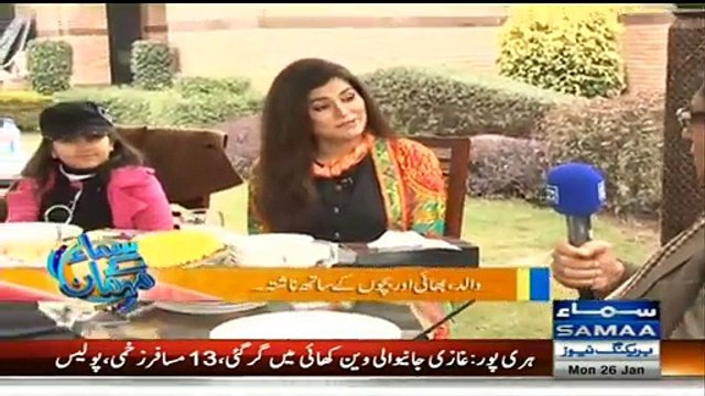 Samaa Kay Mehmaan Sheikh Waqas Akram Special Interivew ~ 26th January 2015 - Live Pak News