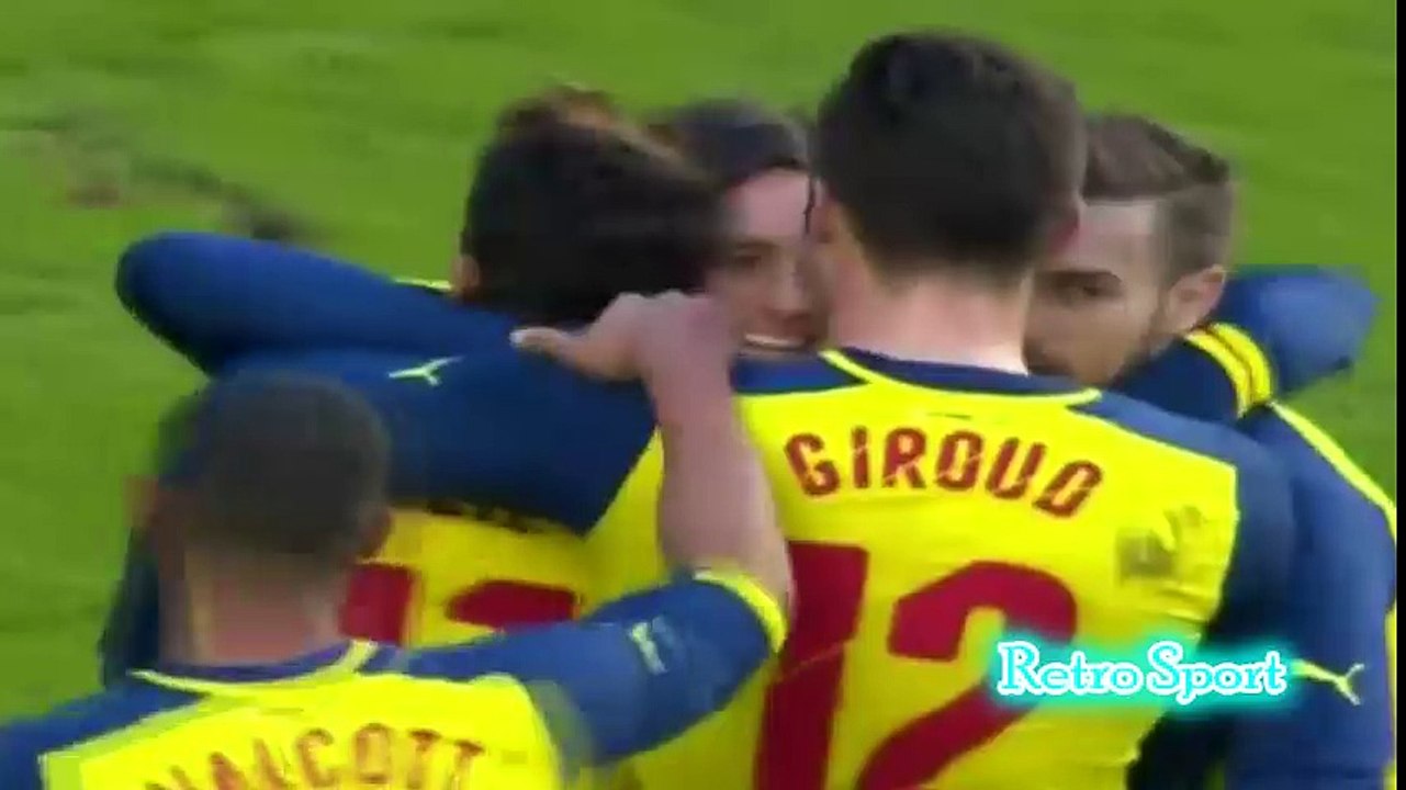 Brighton vs Arsenal 2 - 3 All Goals Highlights FA Cup 2014 - 2015