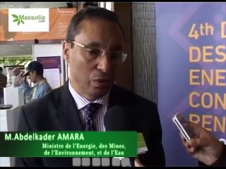 Abdelkader Amara: Declarations Desertec Rabat 30 Octobre 2013