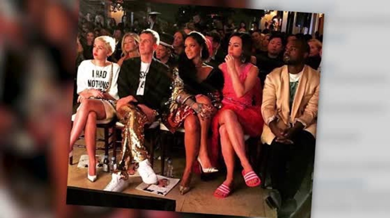 Rihanna, Kanye West, Miley Cyrus y Katy Perry asistieron al evento The Front Row
