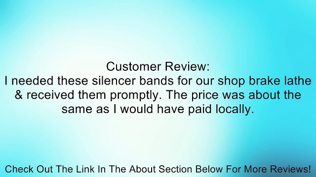AMMCO Brake Lathes 6920 - Silencer Band-Ventlr - Part # 6920 Review