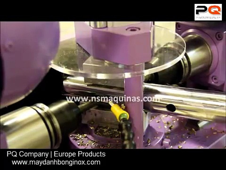 Máy khoan ống tự động, sử dụng mũi khoan ma sát tốc độ cao www maydanhbonginox com