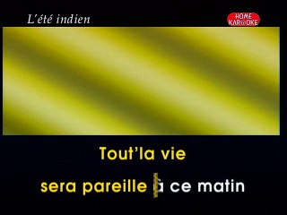 KARAOKE JO DASSIN - L'été indien