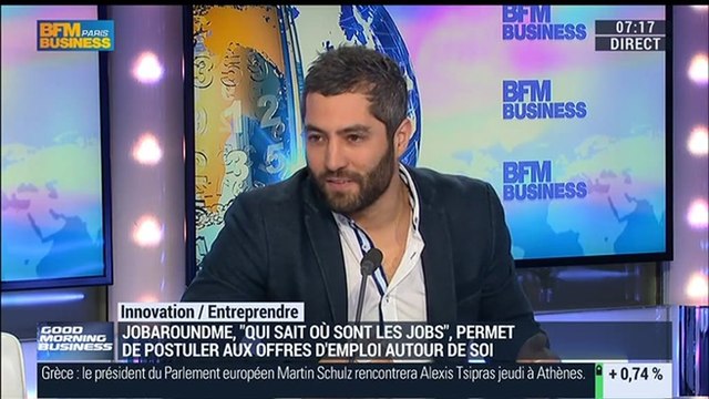 Postuler aux offres d'emploi autour de soi grâce à l'application JobAroundMe: Jean Mariotte - 27/01