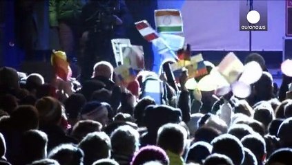 Manifestações anti-Pegida em Dresden e Hamburgo