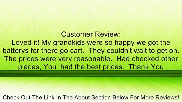BATTERY REPL.. RAZOR GROUND FORCE ELECTRIC GO KART - 2 Pack Review