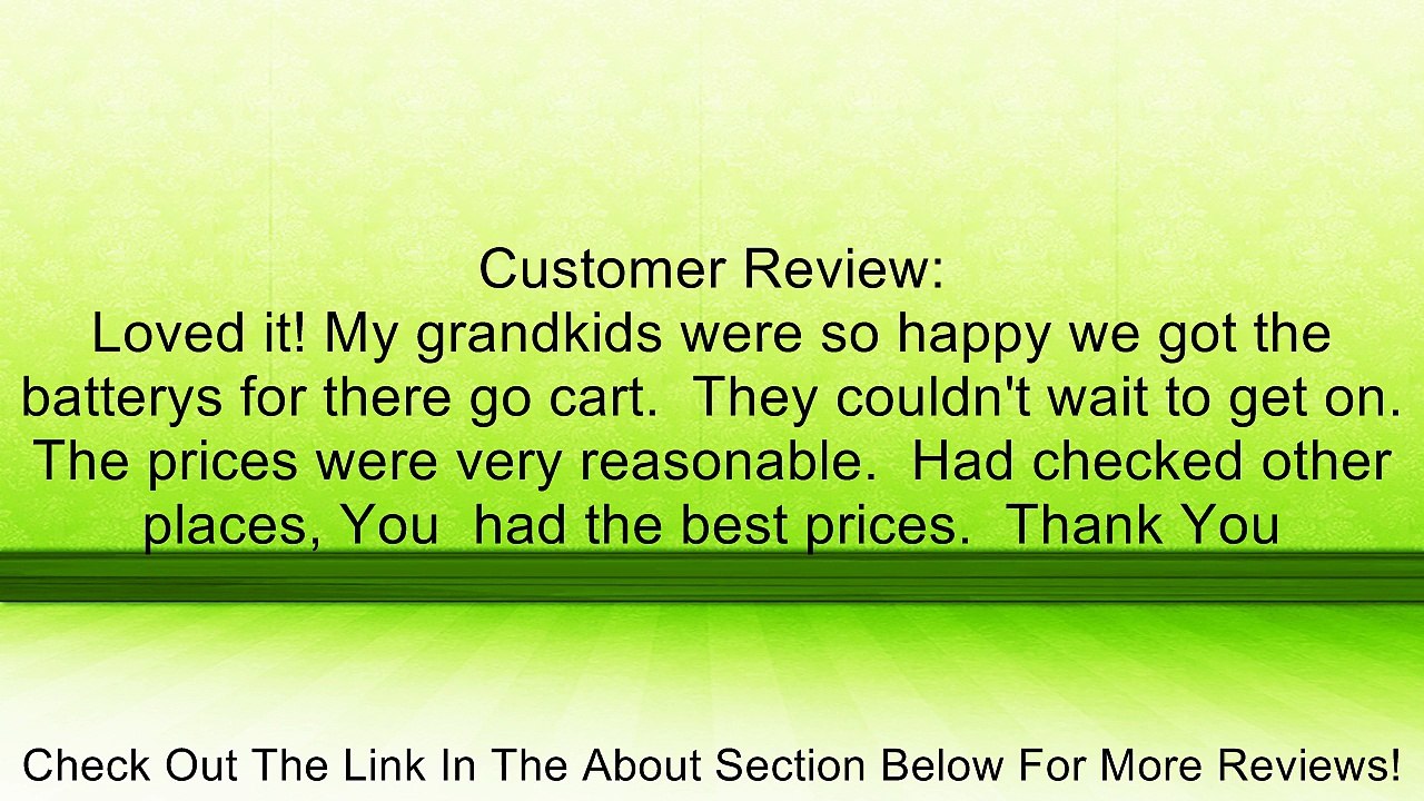 BATTERY REPL.. RAZOR GROUND FORCE ELECTRIC GO KART - 2 Pack Review