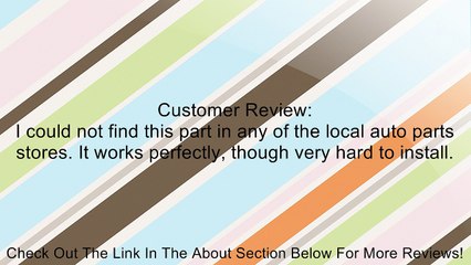 Mopar 0477 7171AB, Engine Coolant Inlet Flange Review