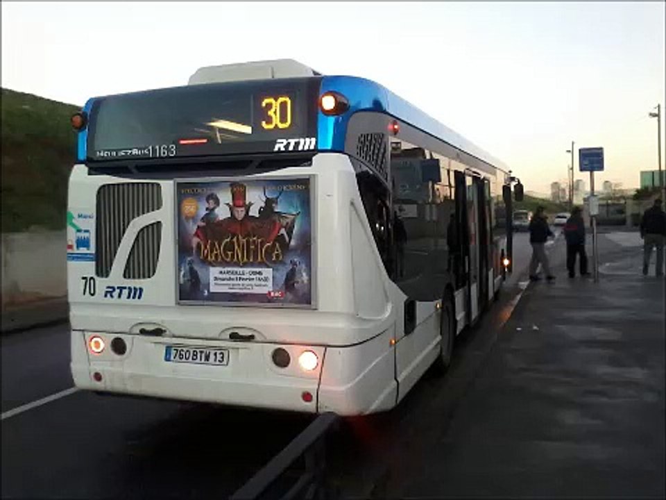 [Sound] Bus Heuliez Bus GX 327 Access'Bus n°1163 de la RTM - Marseille sur les lignes 30, 36 et 36 B