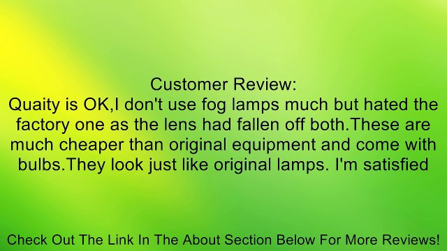 GMC SIERRA/YUKON/YUKON XL PAIR FOG LIGHT 99-02/00-06/00-06 NEW Review