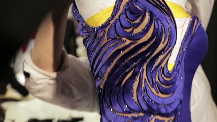 Backstage at Atelier Versace Haute Couture Spring/Summer 2015 with Guido Palau