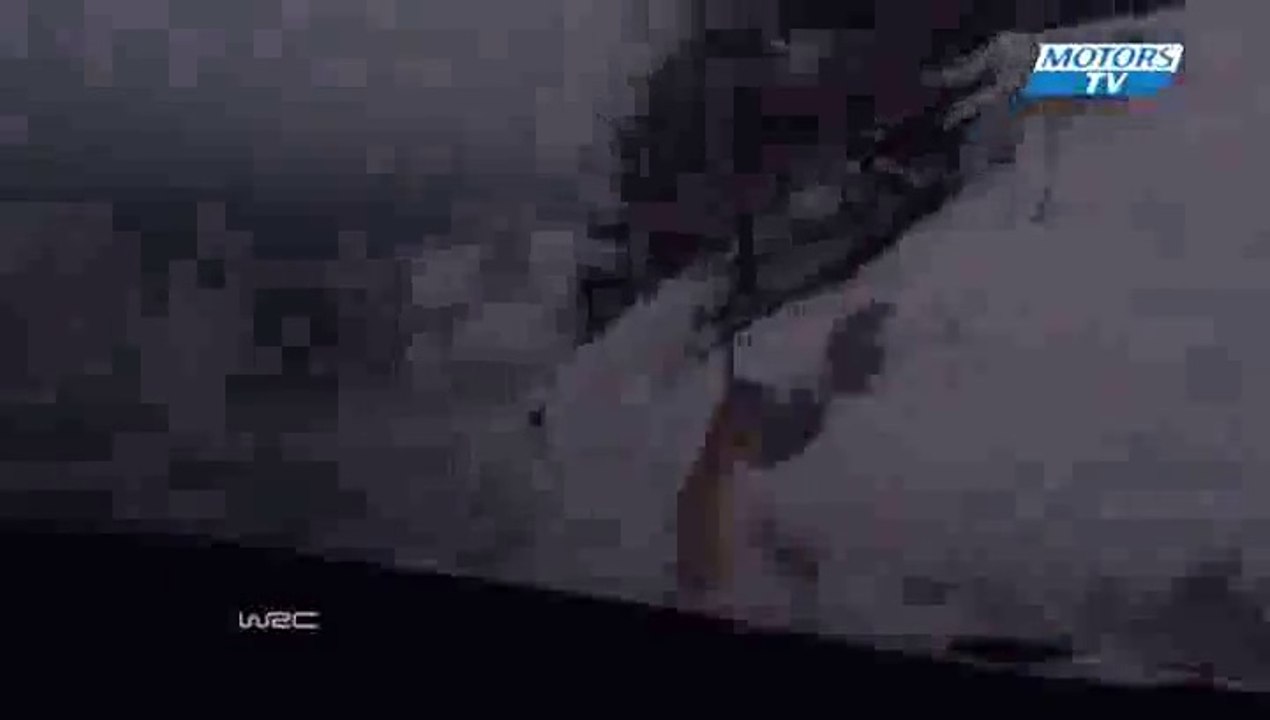 WRC Monte Carlo 2015 SS08 Loeb Crash