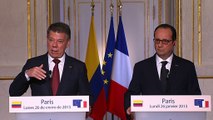 Déclaration conjointe à la presse avec M. Juan Manuel Santos, président de la République de Colombie