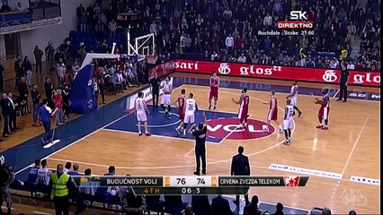 Budućnost - Crvena zvezda 76:77 / Kalinić za pobedu