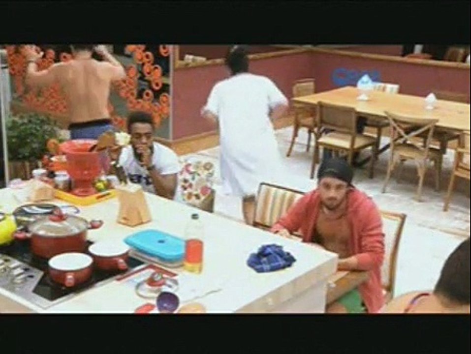 Rafael e Talita na cozinha antes do ao vivo - 25.01.2015