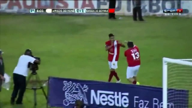 footbal skills - Neymar scores incredible goal after rainbow flick over defender in exhibition match