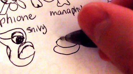 how to draw Pokemons Servine