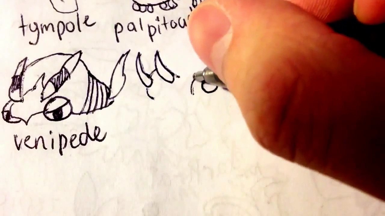 How to draw Pokemons Whirlipede