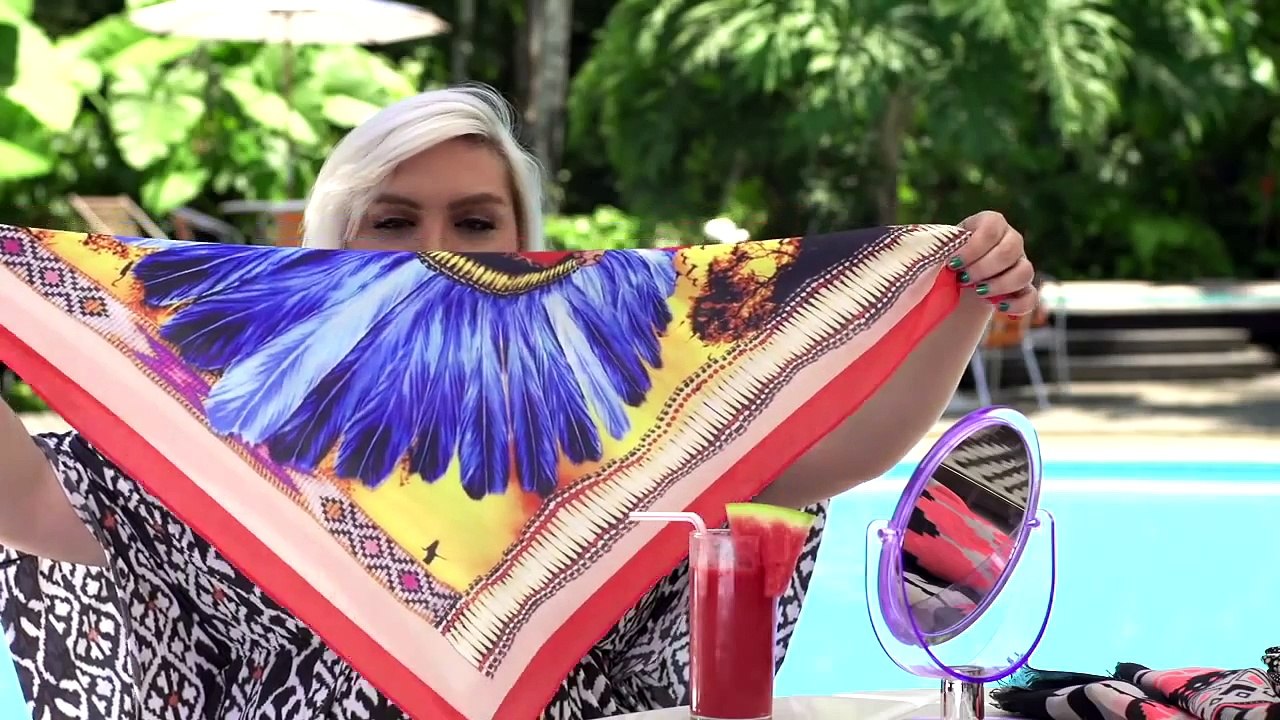 Ju Romano: 3 maneiras de usar lenço no cabelo