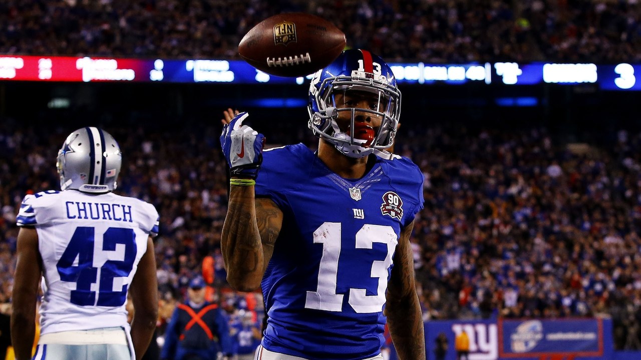 Odell Beckham Jr. Making One-Handed Catches during Warm-Ups at Pro Bowl