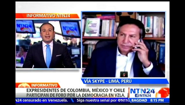 Expresidente Toledo pide a los venezolanos luchar con firmeza y defender sus derechos