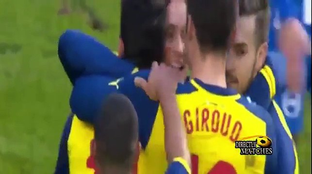 Brighton and Hove Albion vs Arsenal 2-3 Mesut zil Goal Fa Cup 2015