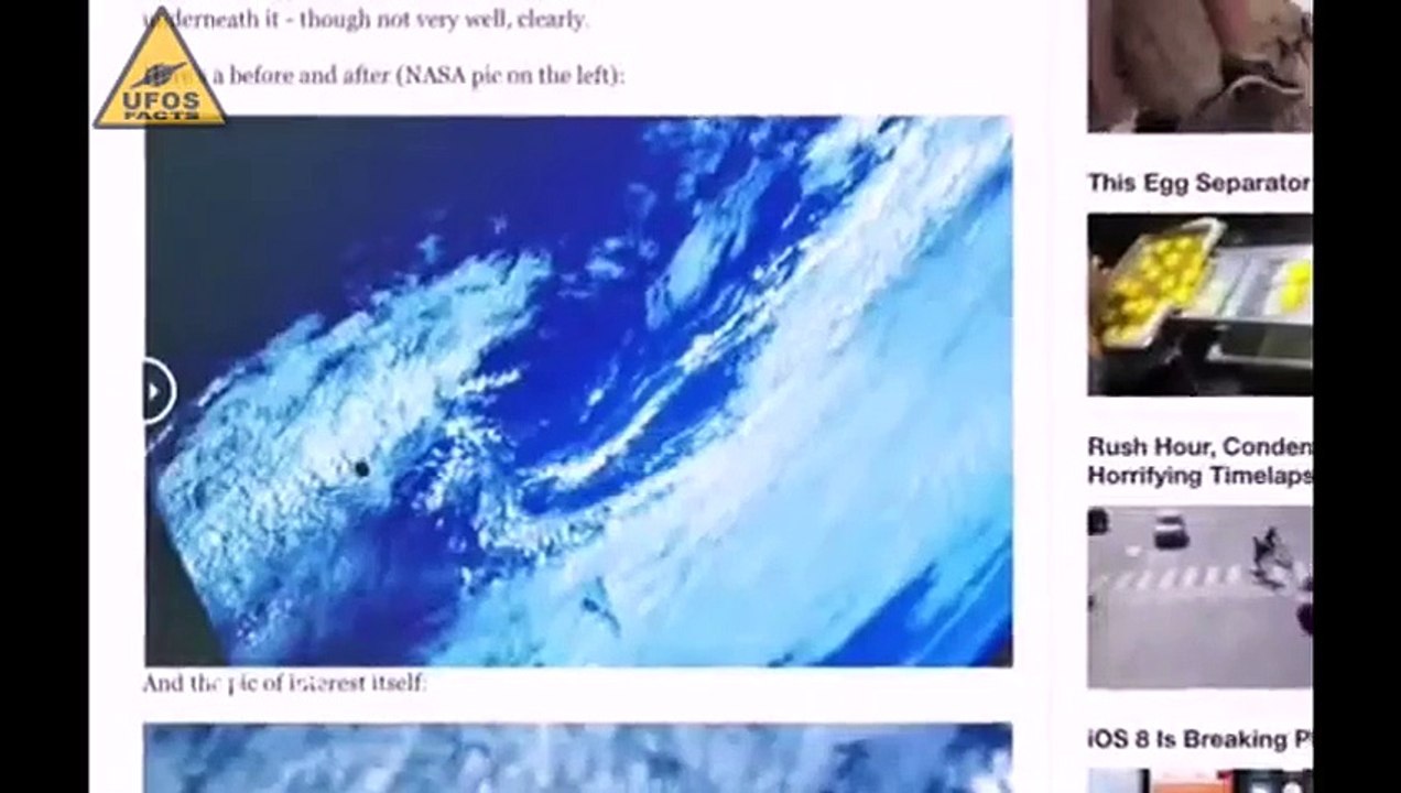 Disco negro e de grandes dimensões teria sido flagrado em imagem da NASA