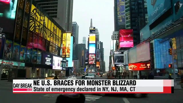 State of emergency declared in Northeastern U.S. ahead of monster blizzard