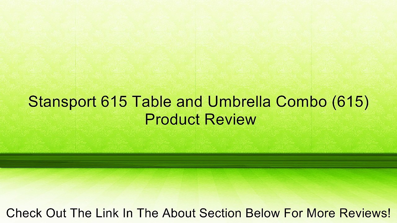 Stansport 615 Table and Umbrella Combo (615) Review