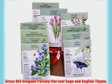 The Organic Herb Garden 10 Organic Seed Packets By Botanical Interests in a Gift Box