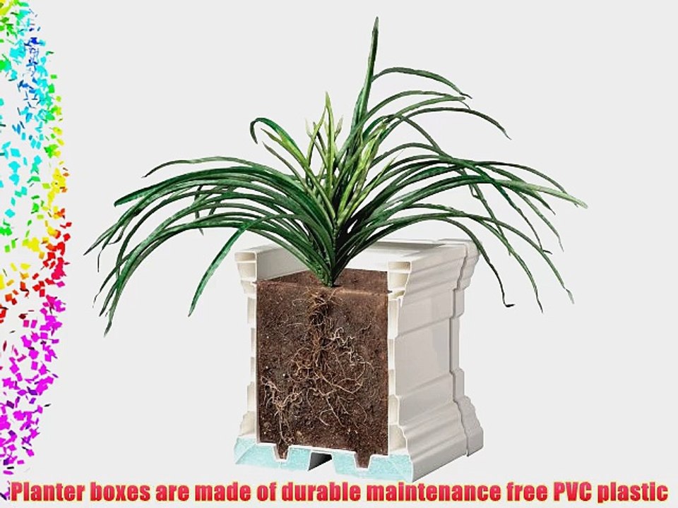 Novelty 28202 Windsor Pro Patio Planter White 20-Inch