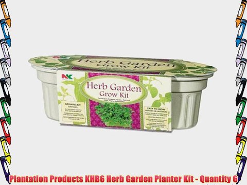Plantation Products KHB6 Herb Garden Planter Kit - Quantity 6