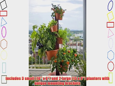 Vertical Garden Post System with Automatic Drip Irrigation System (Terracotta)